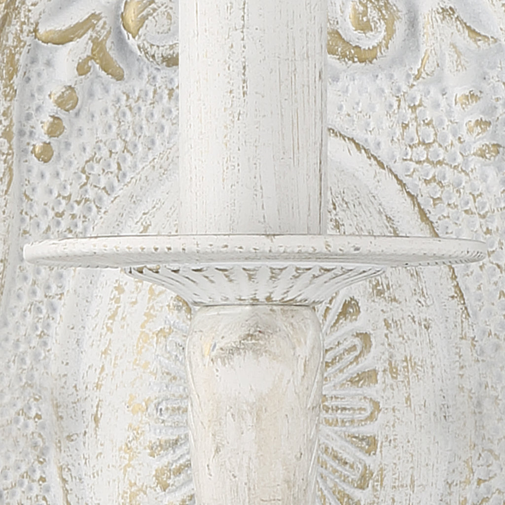 Crystorama Crystorama Paris Market 1 Light Antique White Sconce