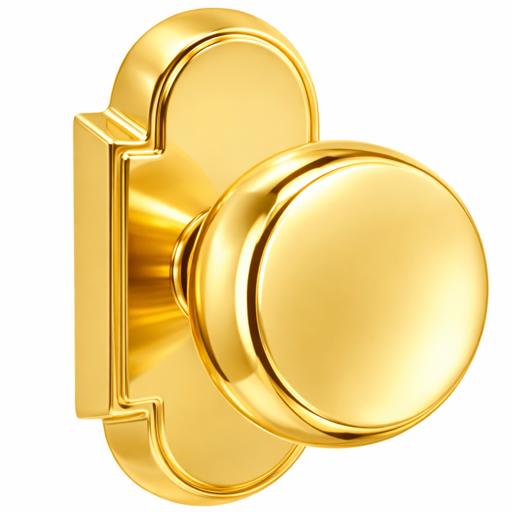 Magnifique® Arched Door Set with Brass Round Knobs (Several Finishes Available)