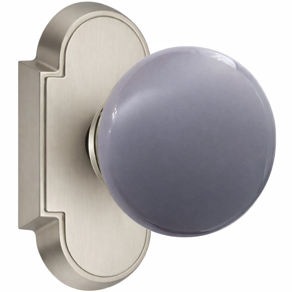 Magnifique® Arched Door Set with Gray Porcelain Knobs (Several Finishes Available)