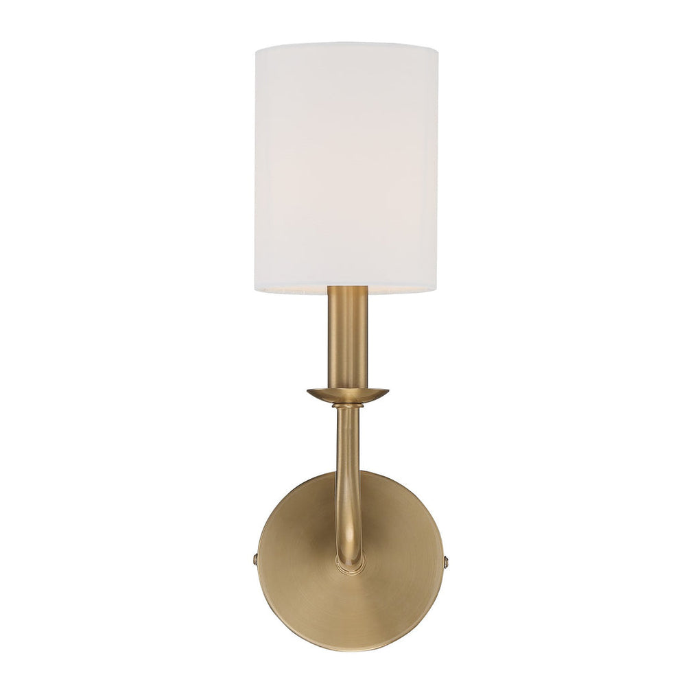 Crystorama Crystorama Bailey 1 Light Aged Brass Sconce