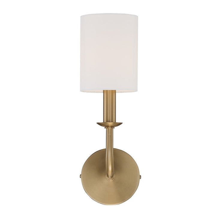 Crystorama Crystorama Bailey 1 Light Aged Brass Sconce