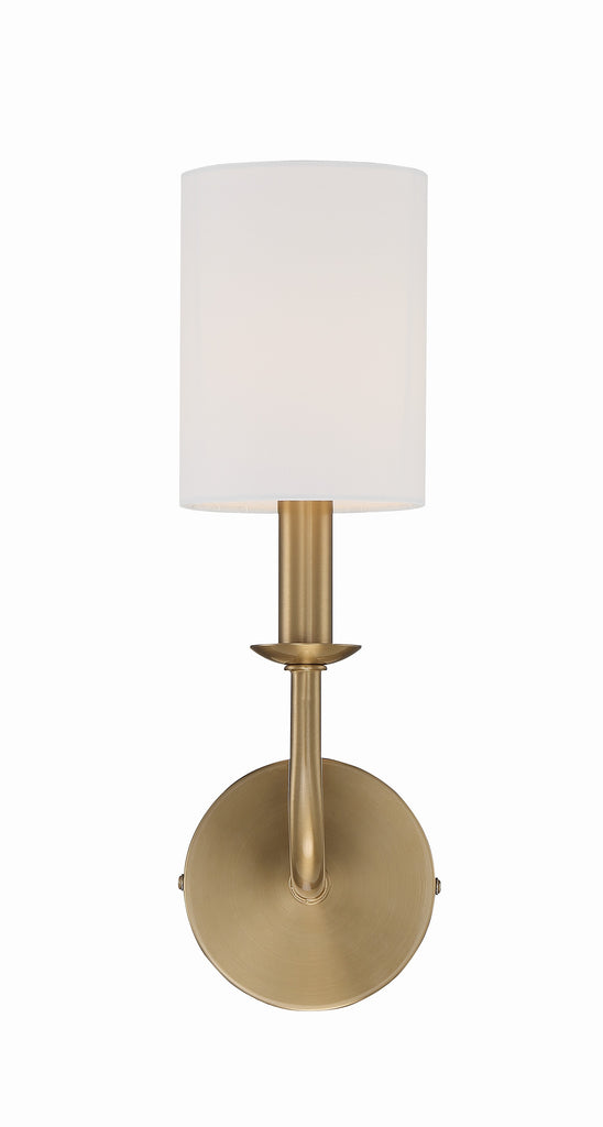 Crystorama Crystorama Bailey 1 Light Aged Brass Sconce