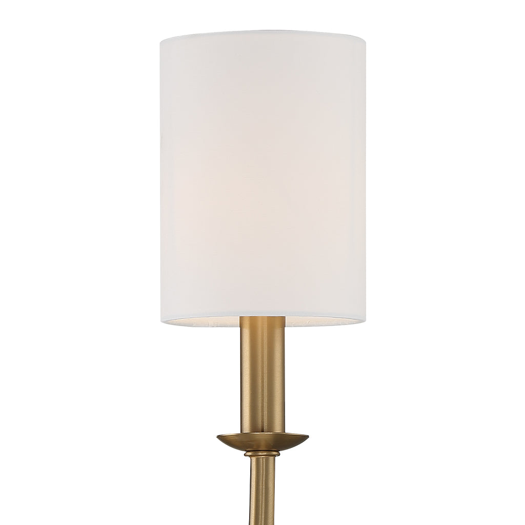 Crystorama Crystorama Bailey 1 Light Aged Brass Sconce