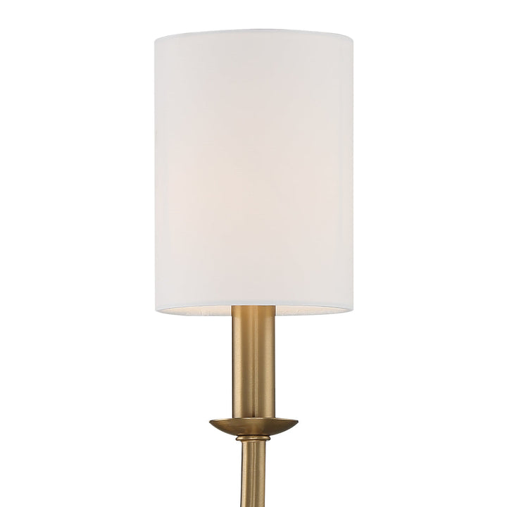 Crystorama Crystorama Bailey 1 Light Aged Brass Sconce