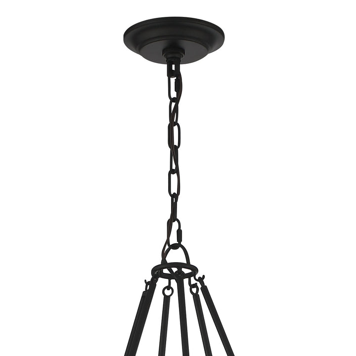Crystorama Crystorama Bailey 8 Light Matte Black Chandelier