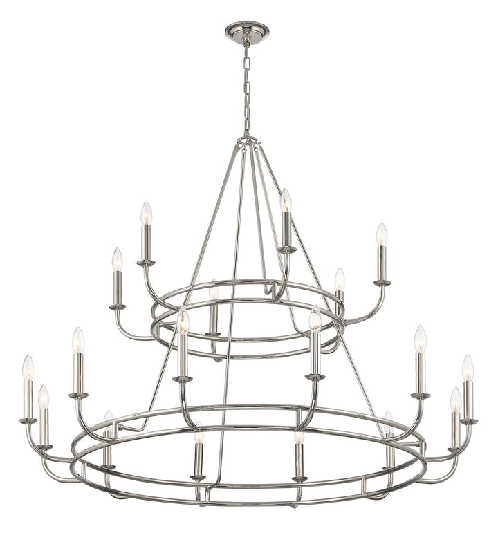 Crystorama Crystorama Bailey 18 Light Polished Nickel Chandelier