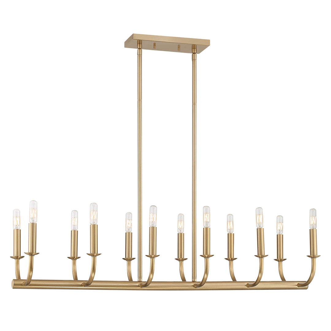 Crystorama Crystorama Bailey 12 Light Aged Brass Chandelier