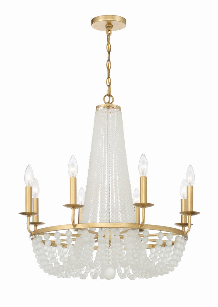 Crystorama Crystorama Bella 8 Light Antique Gold Chandelier