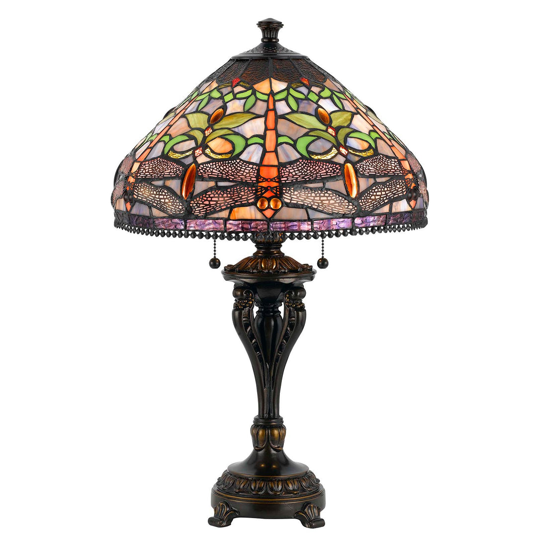 60W X 2 TIFFANY TABLE LAMP Cal Lighting