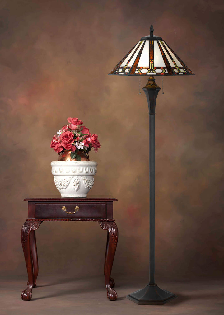 60W X 2 TIFFANY FLOOR LAMP Cal Lighting