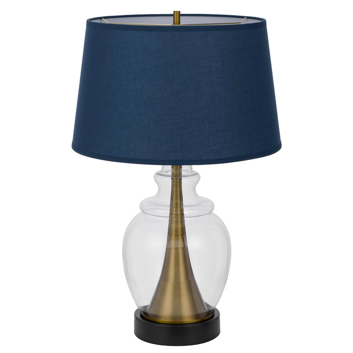 CUPOLA GLASS/METAL TABLE LAMP Cal Lighting