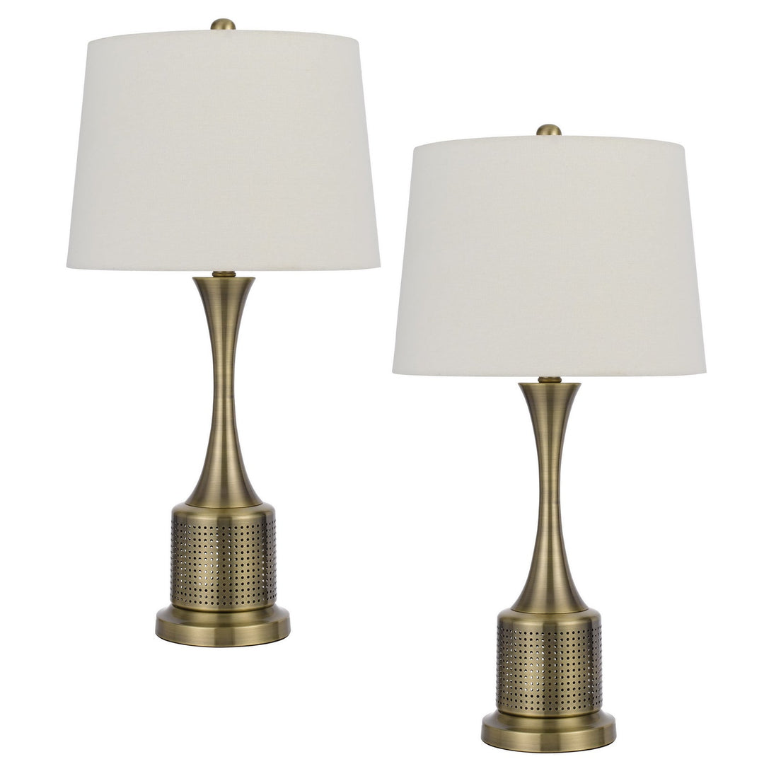 100W TOCCOA METAL TABLE LAMP. PRICED AND SOLD AS PAIRS Cal Lighting