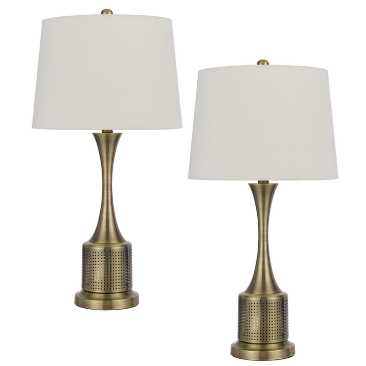 100W TOCCOA METAL TABLE LAMP. PRICED AND SOLD AS PAIRS Cal Lighting