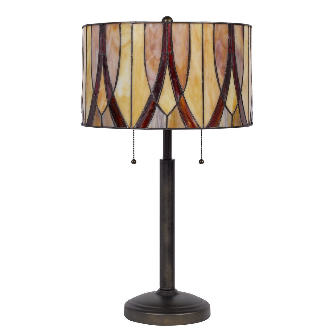 60W X 2 TIFFANY TABLE LAMP Cal Lighting