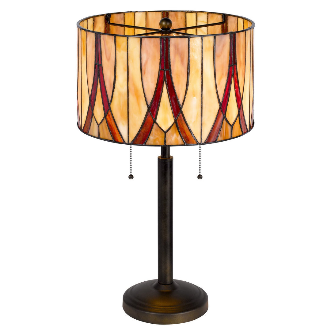 60W X 2 TIFFANY TABLE LAMP Cal Lighting