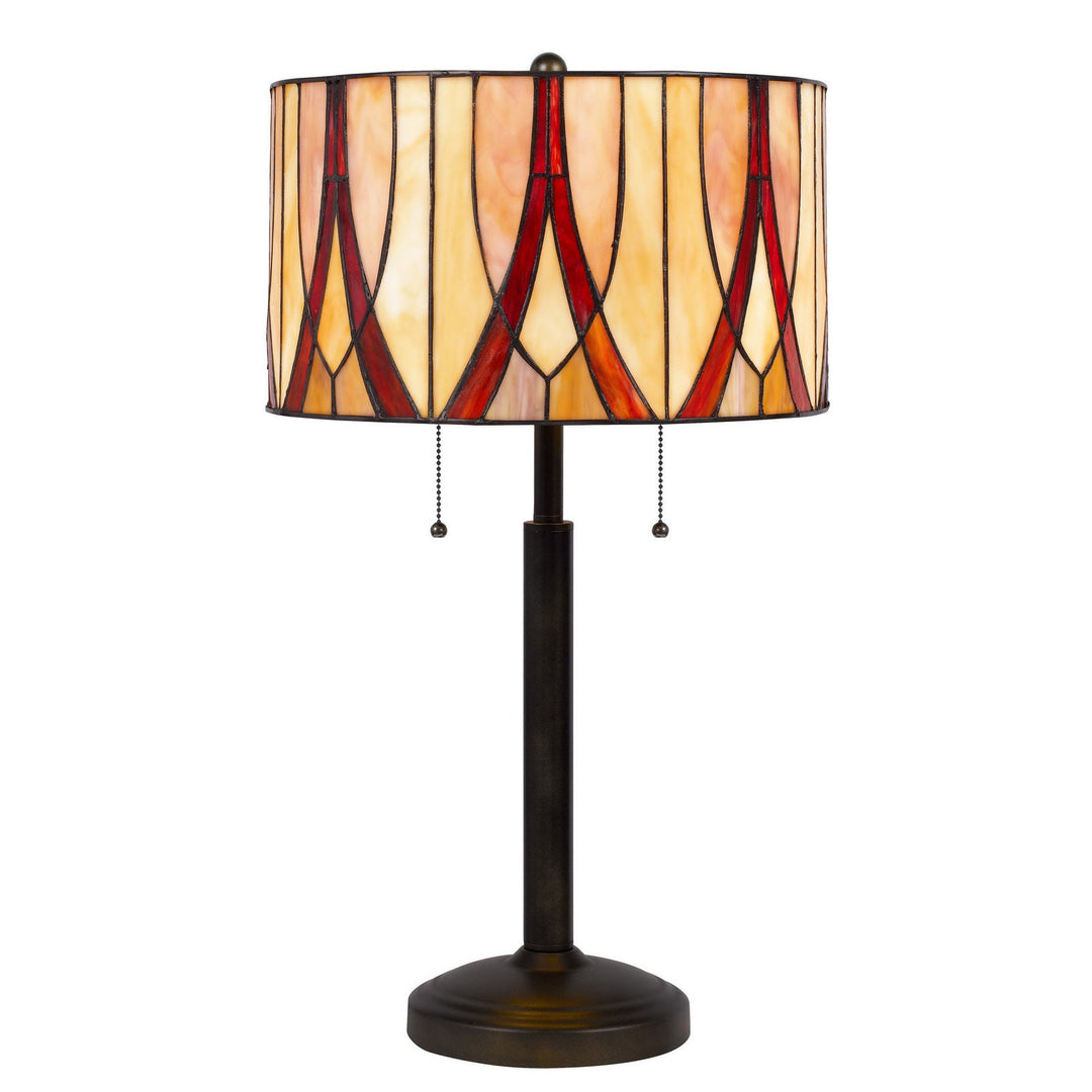 60W X 2 TIFFANY TABLE LAMP Cal Lighting