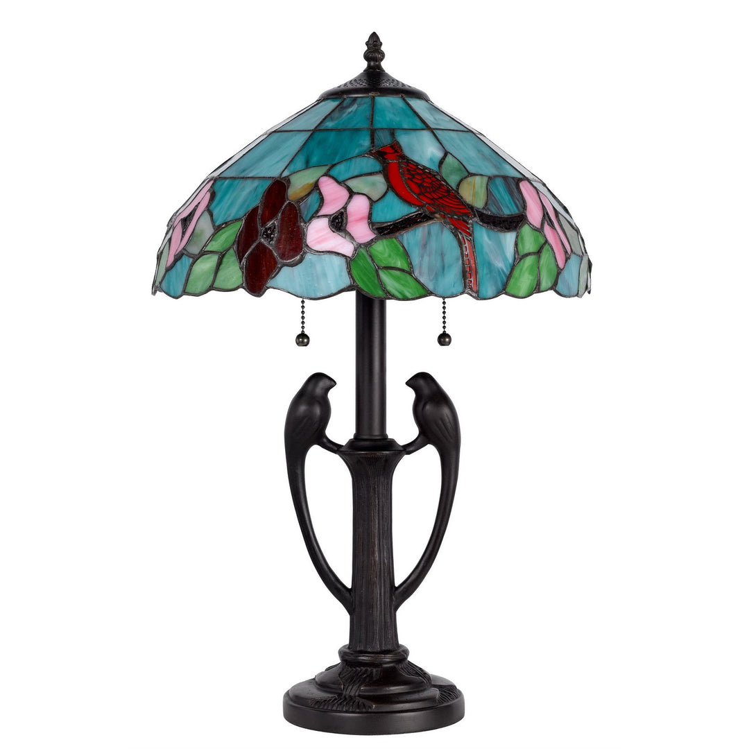 60W X 2 TIFFANY TABLE LAMP Cal Lighting