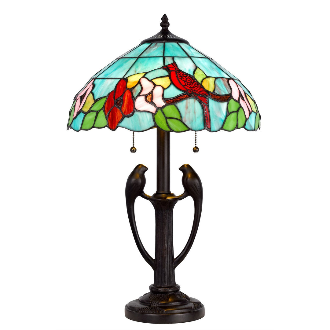 60W X 2 TIFFANY TABLE LAMP Cal Lighting