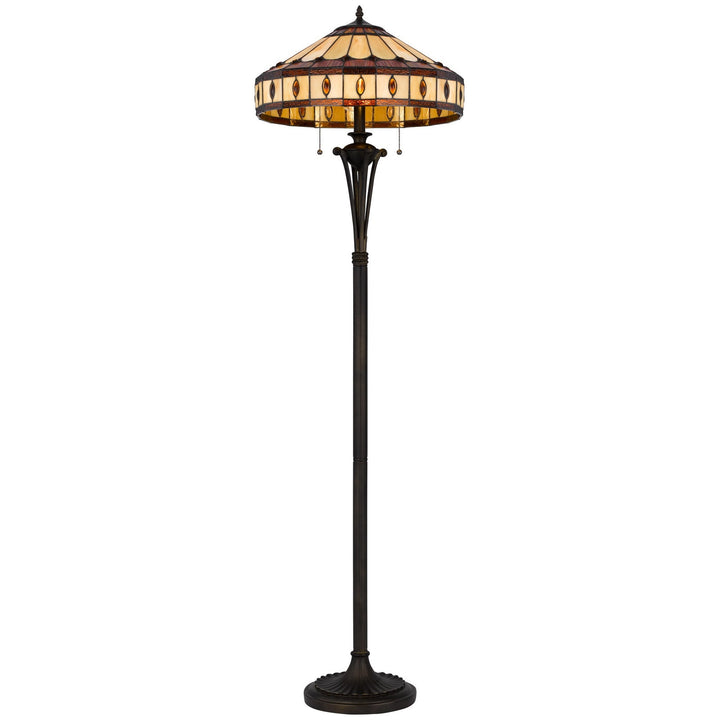 60W X 2 TIFFANY FLOOR LAMP Cal Lighting