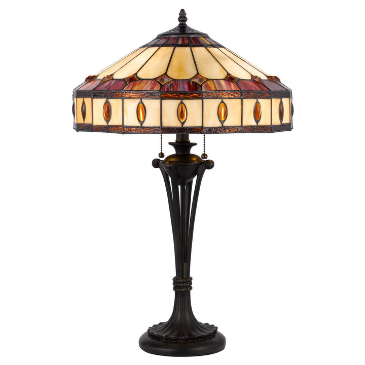 60W X 2 TIFFANY TABLE LAMP Cal Lighting