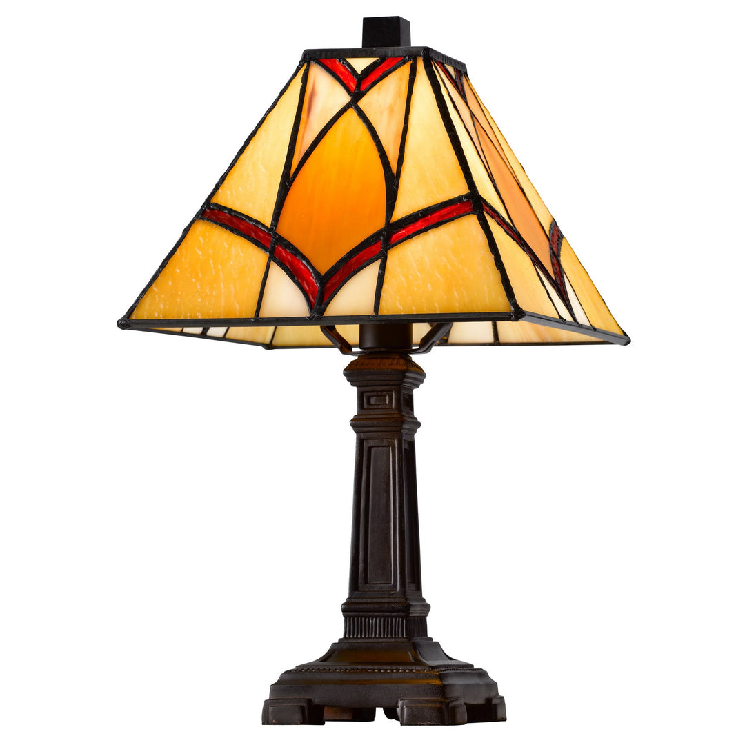 40W METAL/RESIN TIFFANY ACCENT LAMP WITH INLINE SWITCH Cal Lighting