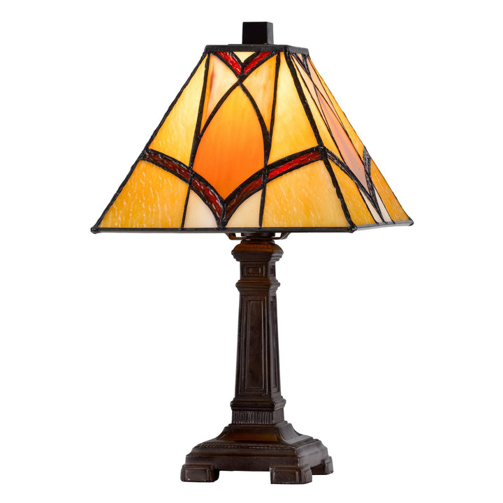 40W METAL/RESIN TIFFANY ACCENT LAMP WITH INLINE SWITCH Cal Lighting