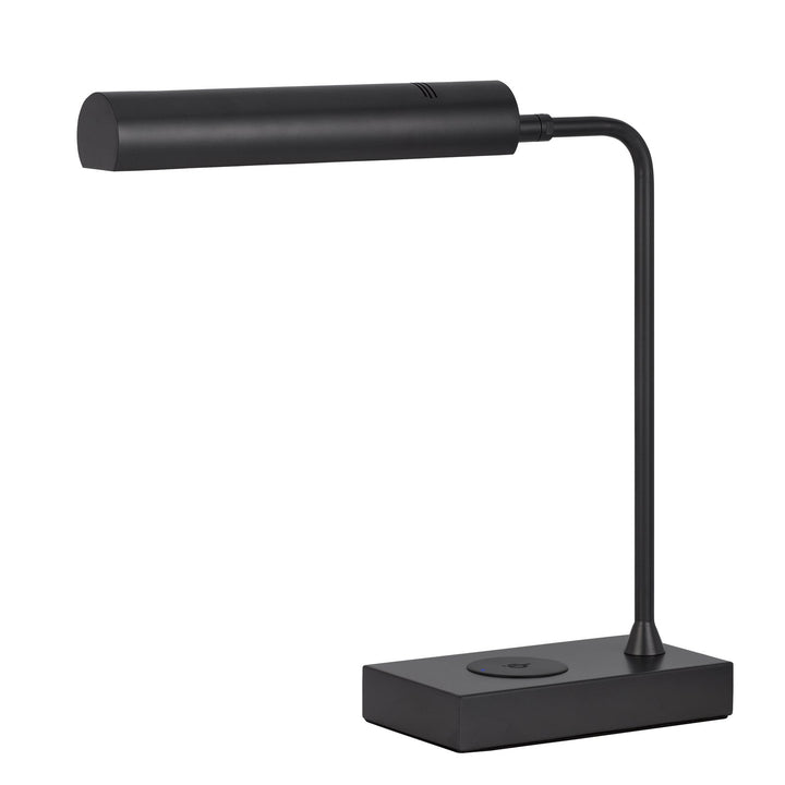DELRAY 12W INTERGRATED LED METAL DESK LAMP WITH WIRELESS CHARGING PORT Cal Lighting