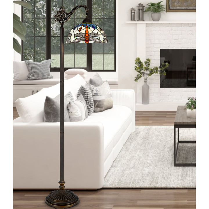 60W COLEBRIDGE DOWNBRIDGE TIFFANY FLOOR LAMP Cal Lighting