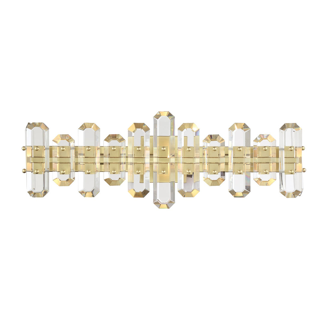 Crystorama Crystorama Bolton 3 Light Aged Brass Bathroom Vanity