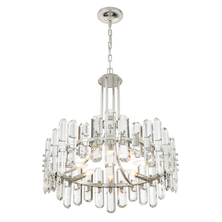 Crystorama Crystorama Bolton 8 Light Polished Nickel Chandelier
