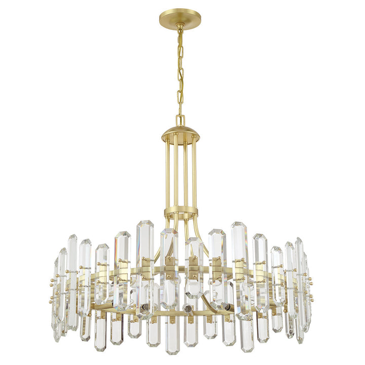 Crystorama Crystorama Bolton 12 Light Aged Brass Chandelier