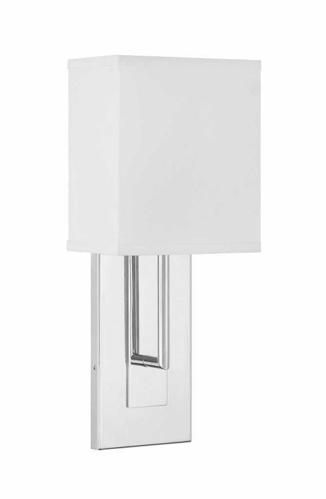 Crystorama Crystorama Brent 1 Light Polished Nickel Sconce