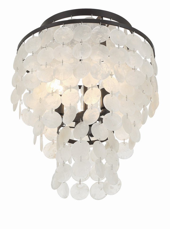 Brielle 3 Light Dark Bronze Flush Mount Crystorama