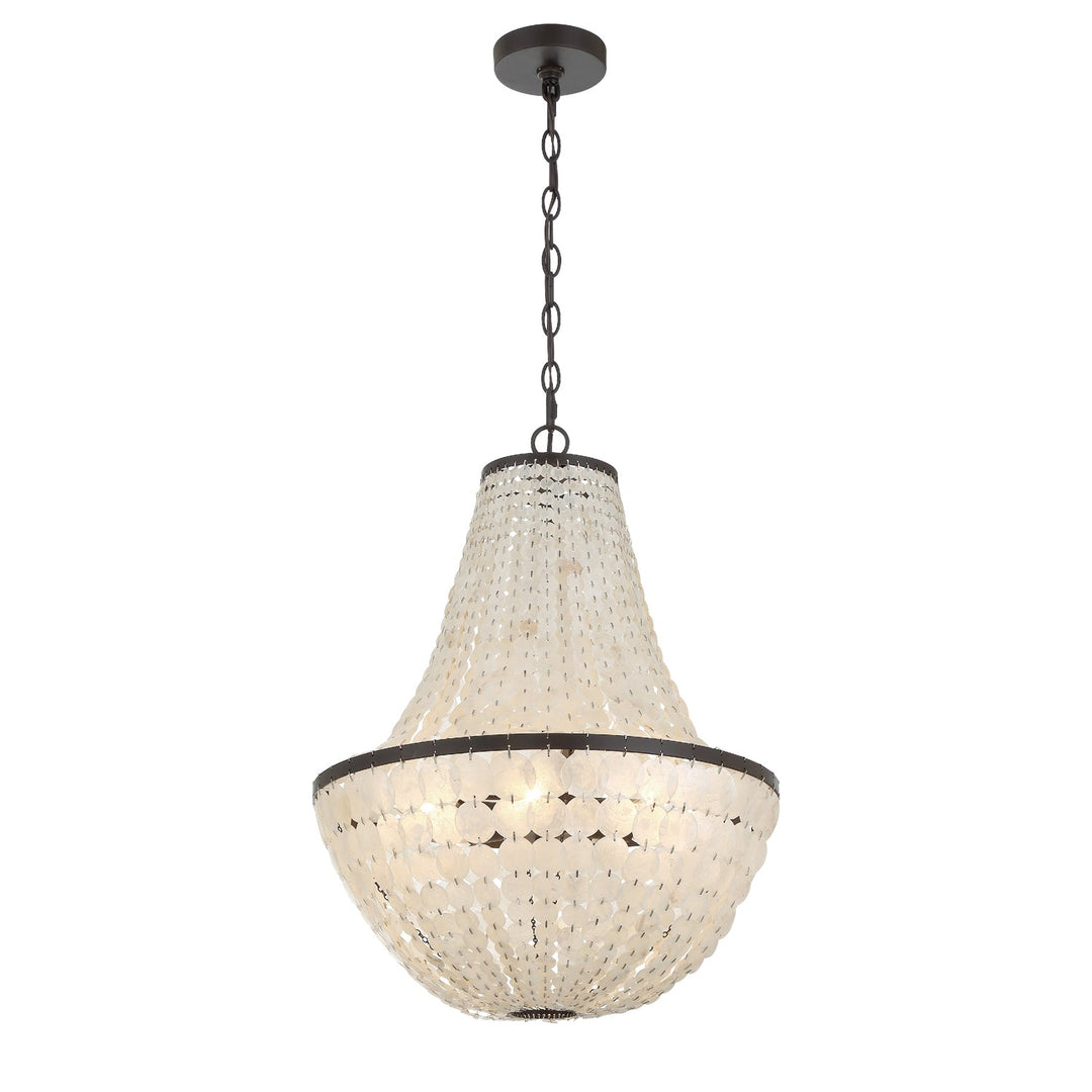 Crystorama Crystorama Brielle 6 Light Dark Bronze Chandelier