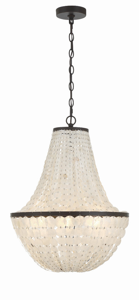 Crystorama Crystorama Brielle 6 Light Dark Bronze Chandelier