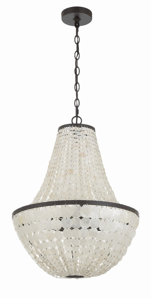 Crystorama Crystorama Brielle 6 Light Dark Bronze Chandelier