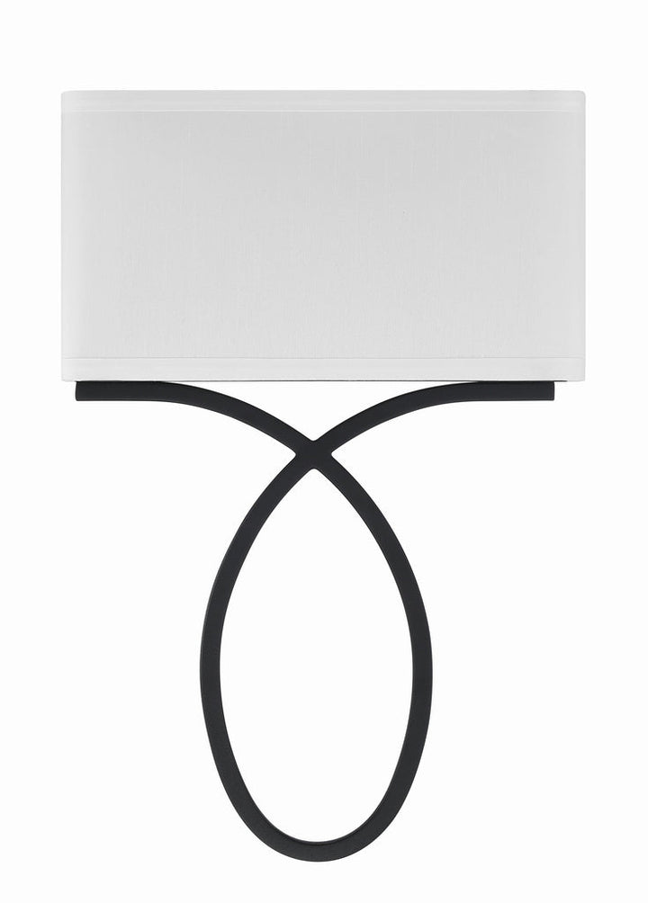 Crystorama Crystorama Brinkley 2 Light Black Forged Sconce