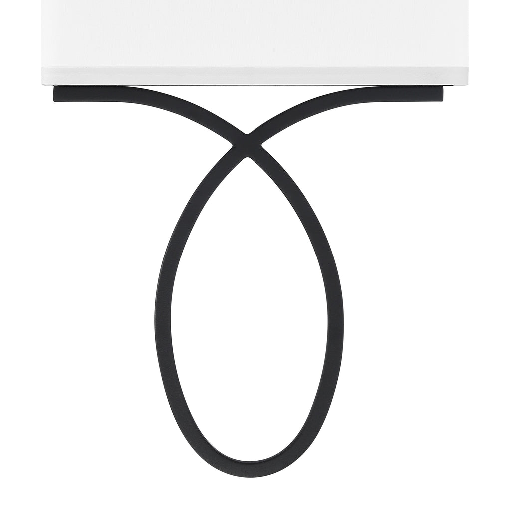 Crystorama Crystorama Brinkley 2 Light Black Forged Sconce