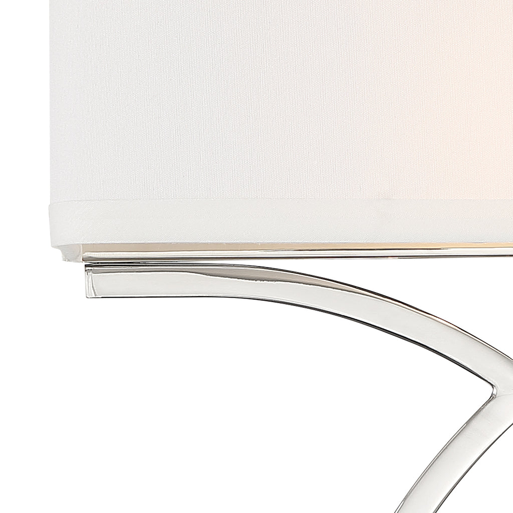 Crystorama Crystorama Brinkley 2 Light Polished Nickel Sconce