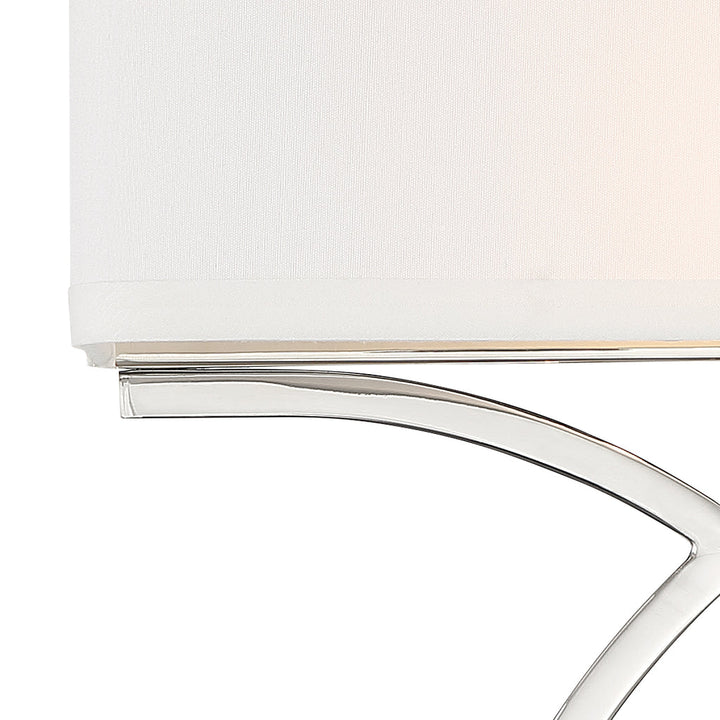 Crystorama Crystorama Brinkley 2 Light Polished Nickel Sconce