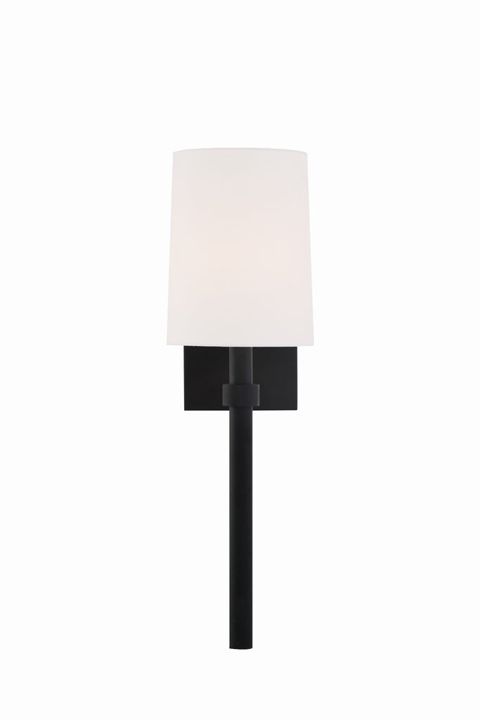 Crystorama Crystorama Bromley 1 Light Black Forged Sconce