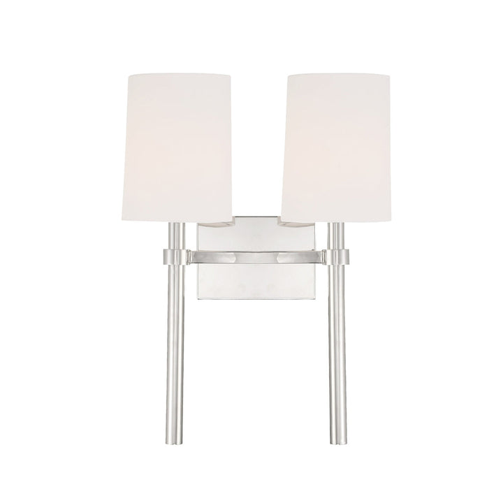 Crystorama Crystorama Bromley 2 Light Black Forged Sconce