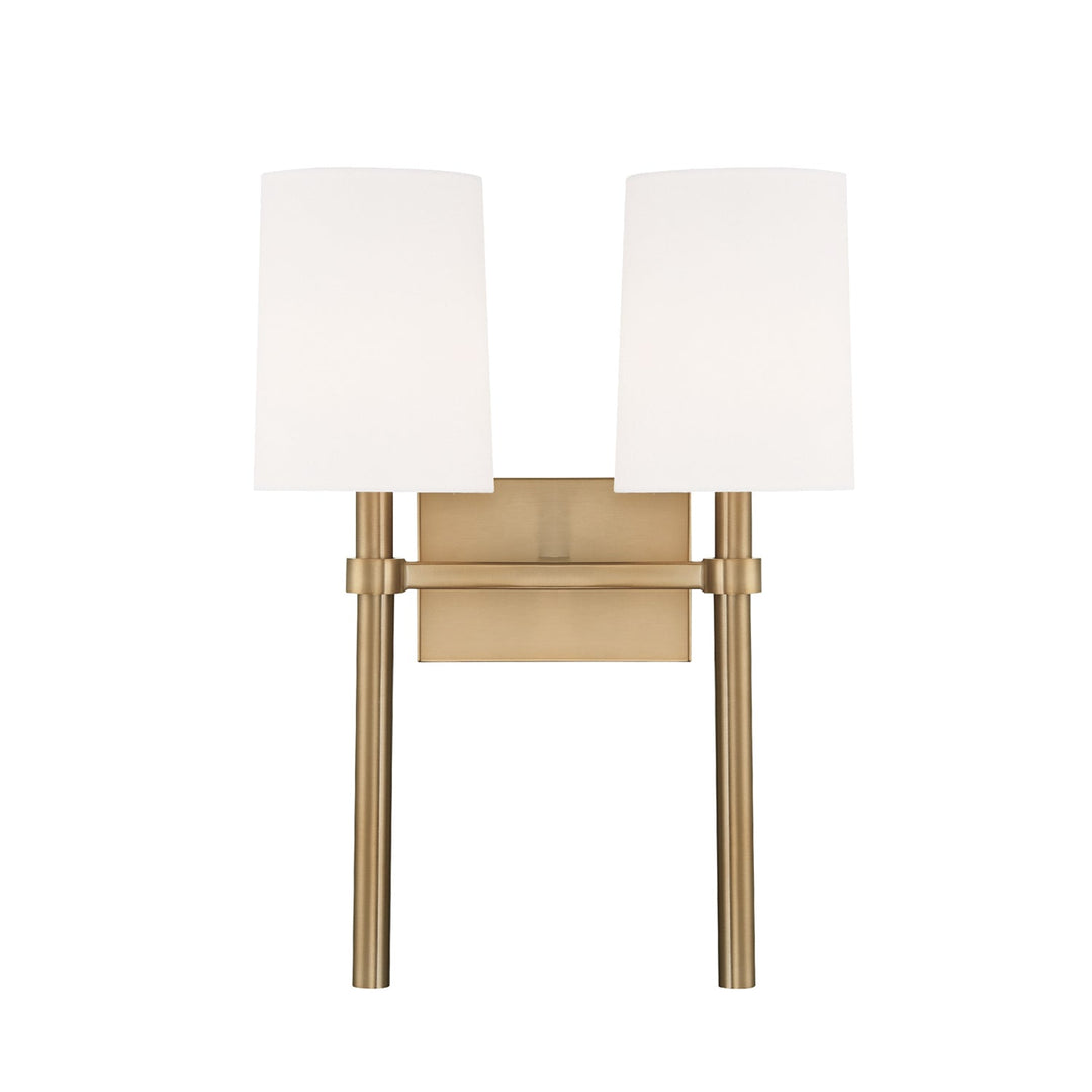 Crystorama Crystorama Bromley 2 Light Vibrant Gold Sconce