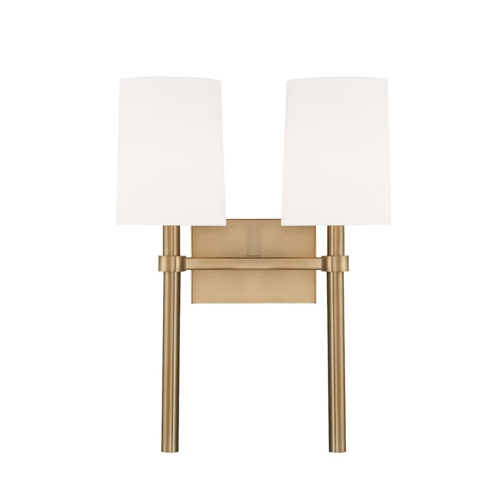 Crystorama Crystorama Bromley 2 Light Polished Nickel Sconce
