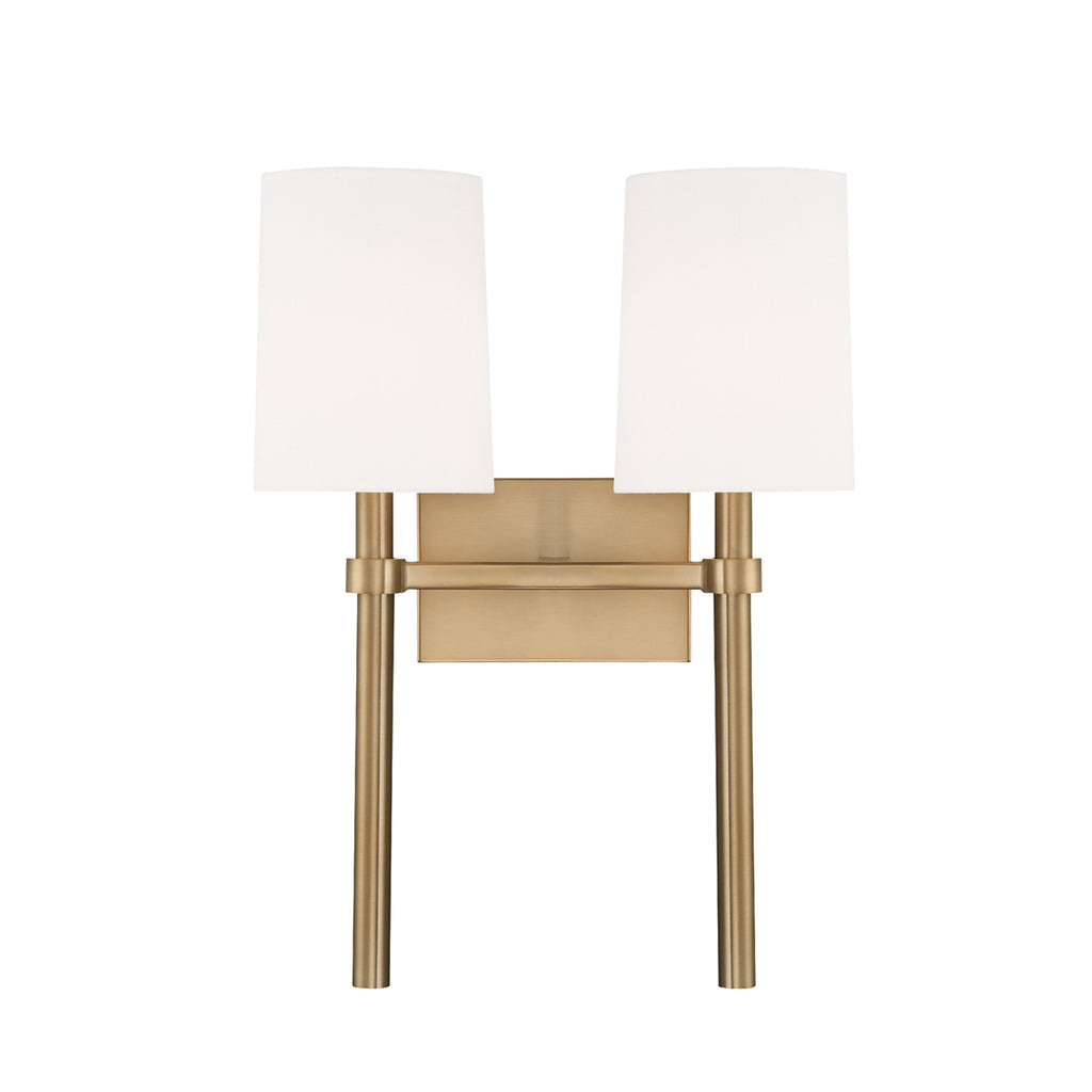 Crystorama Crystorama Bromley 2 Light Black Forged Sconce