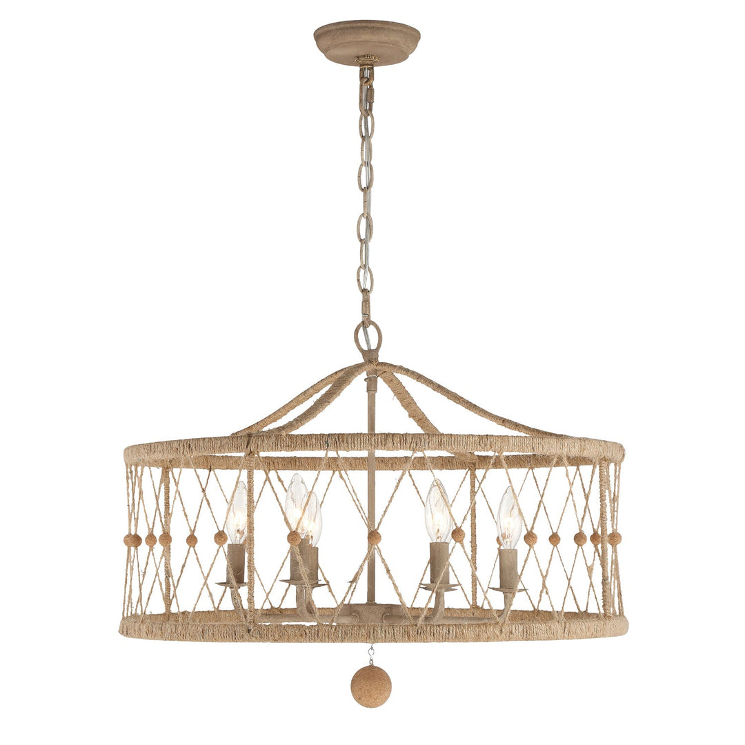 Crystorama Crystorama Brixton 6 Light Burnished Silver Chandelier