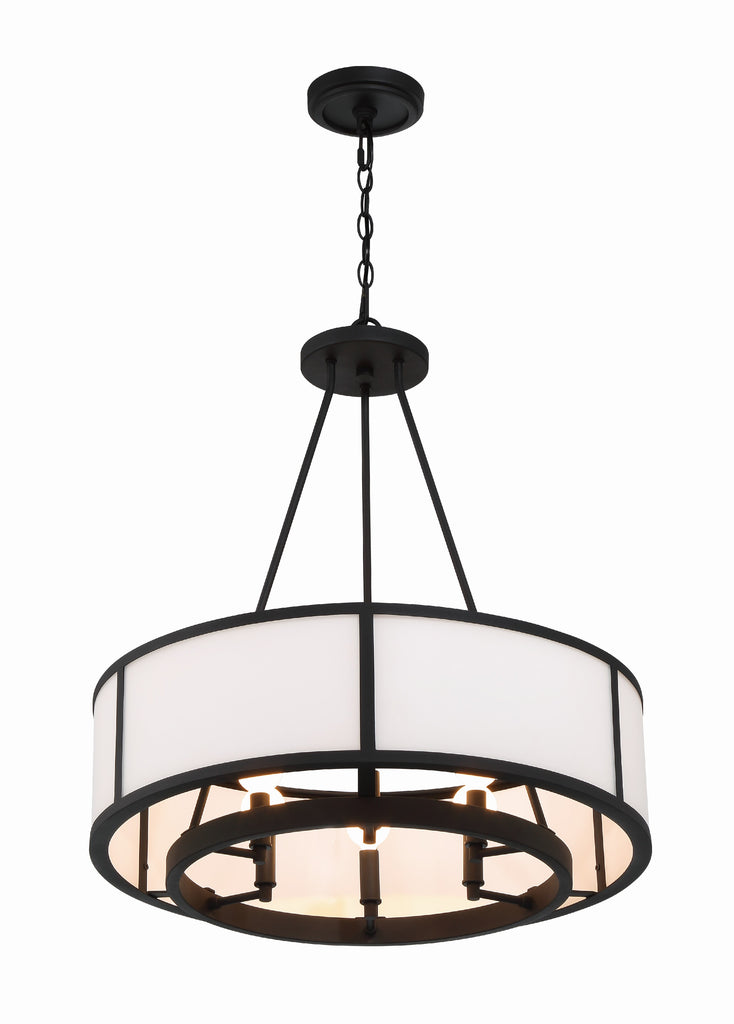 Crystorama Crystorama Bryant 6 Light Black Forged Chandelier