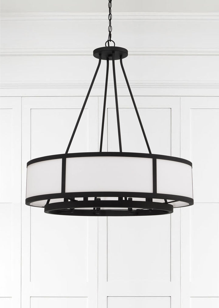 Crystorama Crystorama Bryant 8 Light Black Forged Chandelier