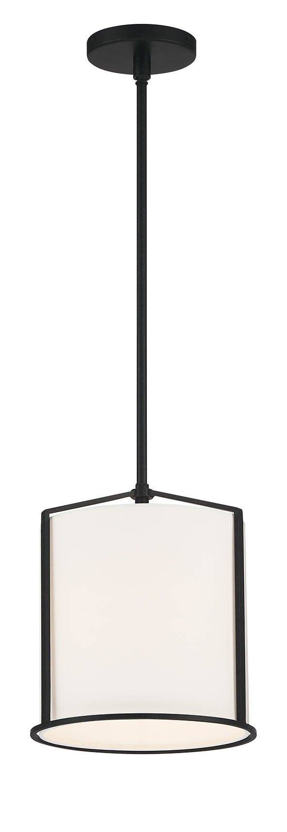 Crystorama Crystorama Carlyn 1 Light Black Mini Pendant