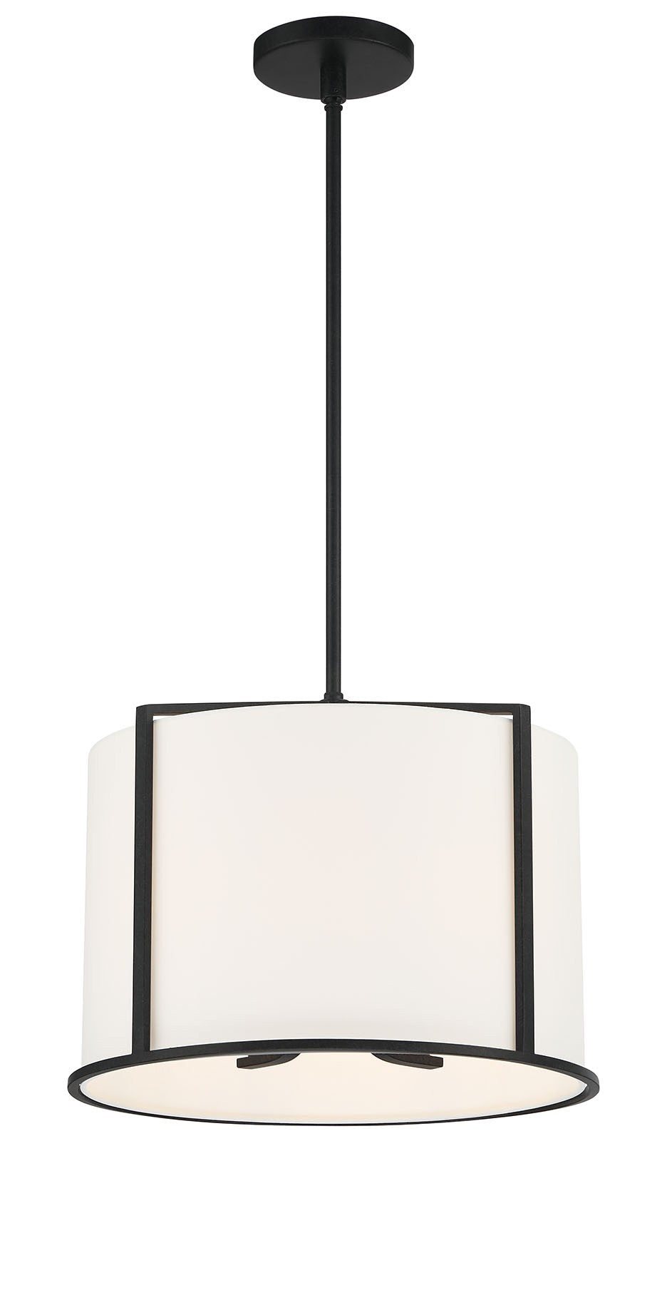 Crystorama Crystorama Carlyn 4 Light Black Mini Chandelier
